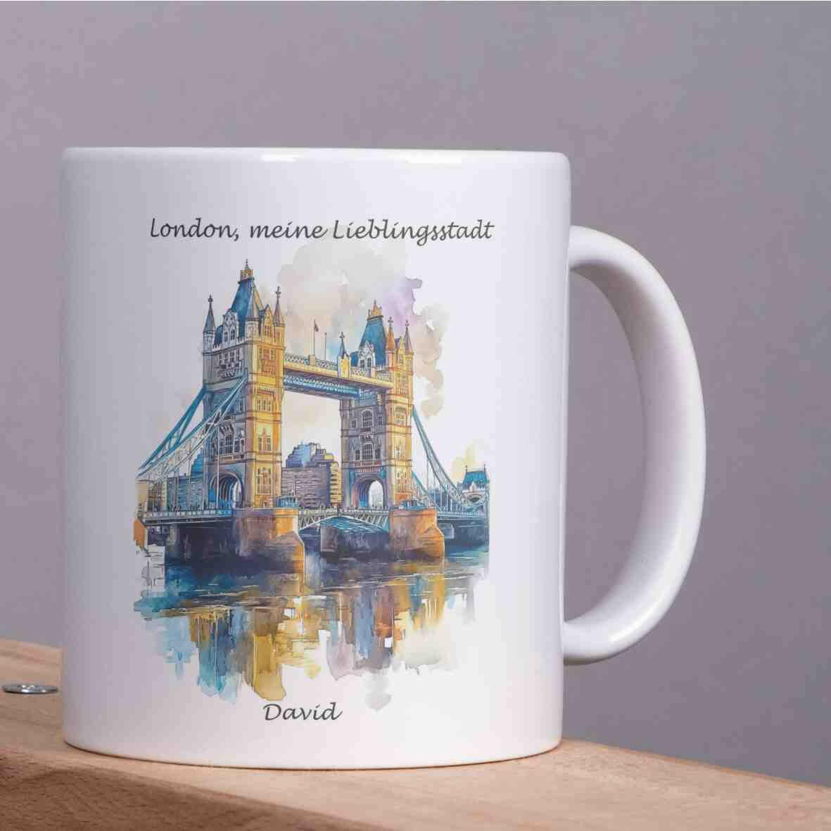 Personalisierte Tasse London - meine Lieblingsstadt.