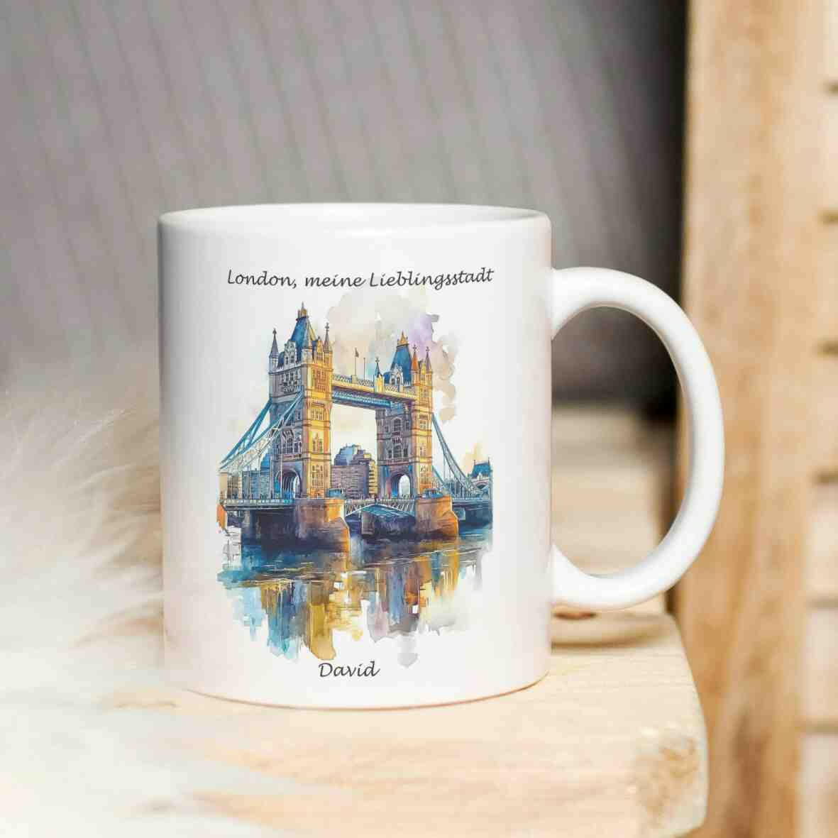 Personalisierte Tasse London - meine Lieblingsstadt.