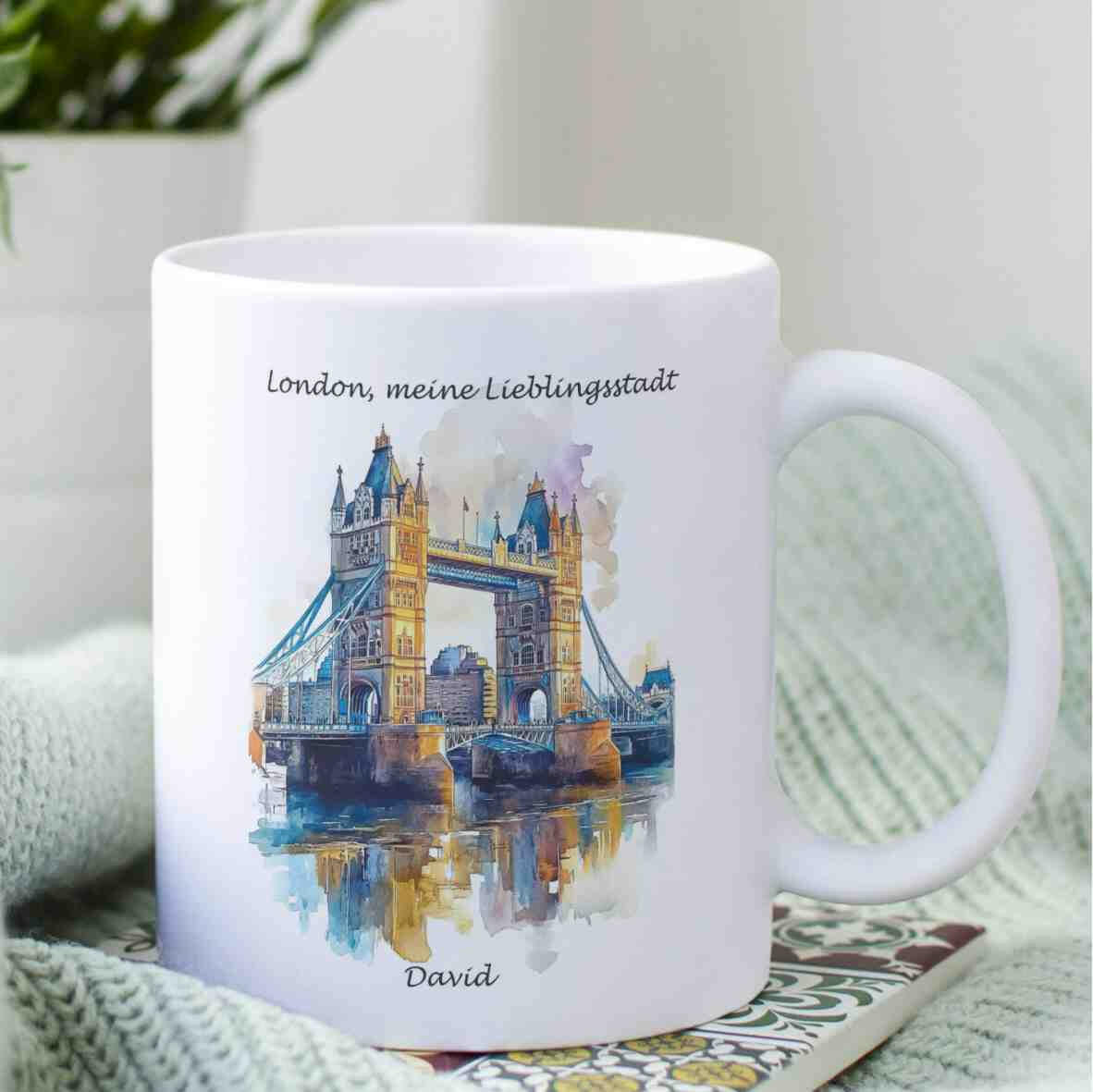 Personalisierte Tasse London - meine Lieblingsstadt.