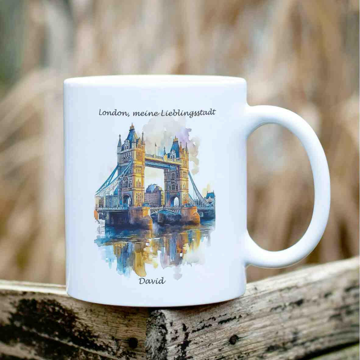 Personalisierte Tasse London - meine Lieblingsstadt.