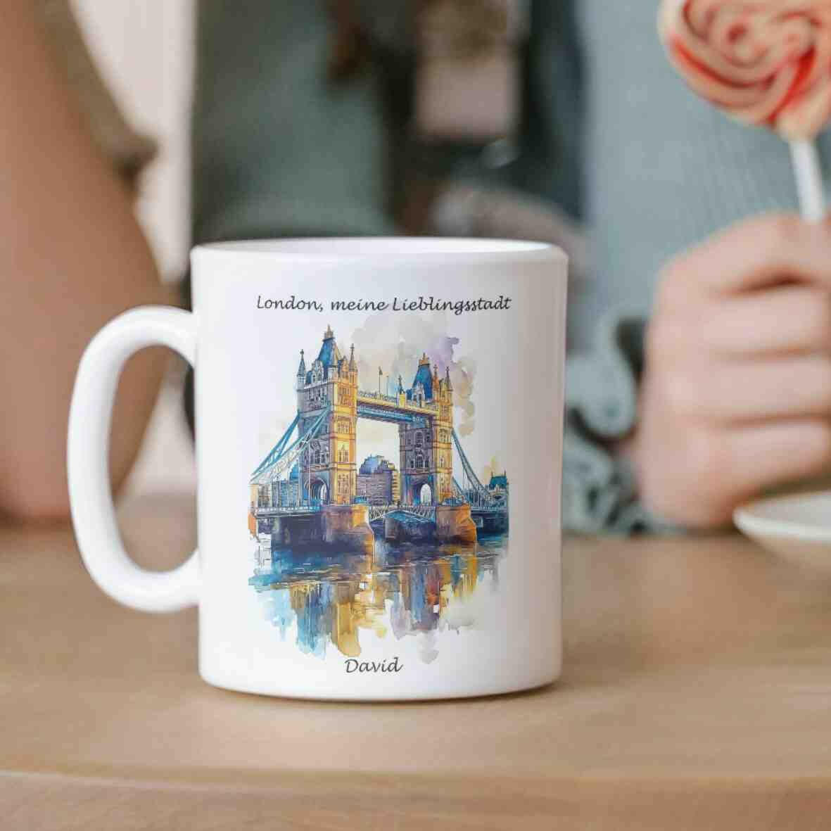 Personalisierte Tasse London - meine Lieblingsstadt.