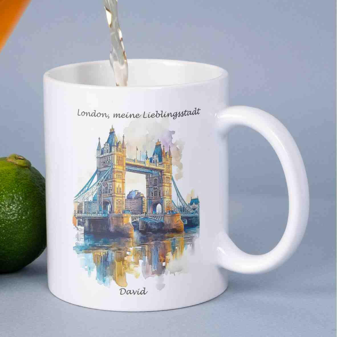 Personalisierte Tasse London - meine Lieblingsstadt.