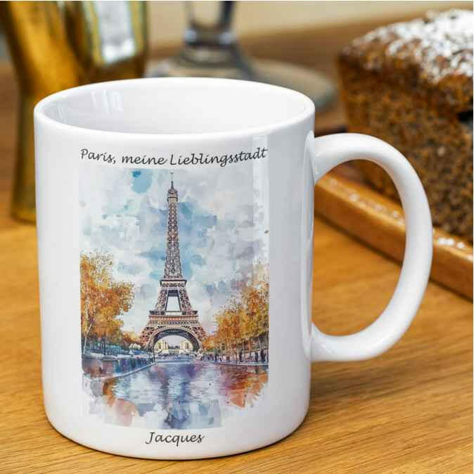 Personalisierte Tasse Paris - meine Lieblingsstadt.