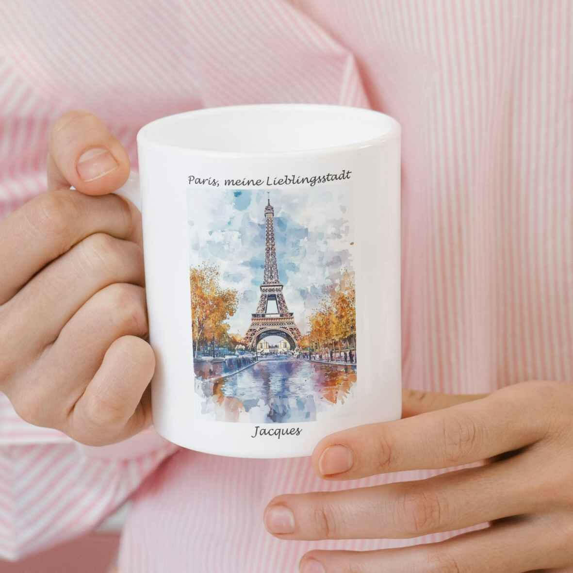 Personalisierte Tasse Paris - meine Lieblingsstadt.