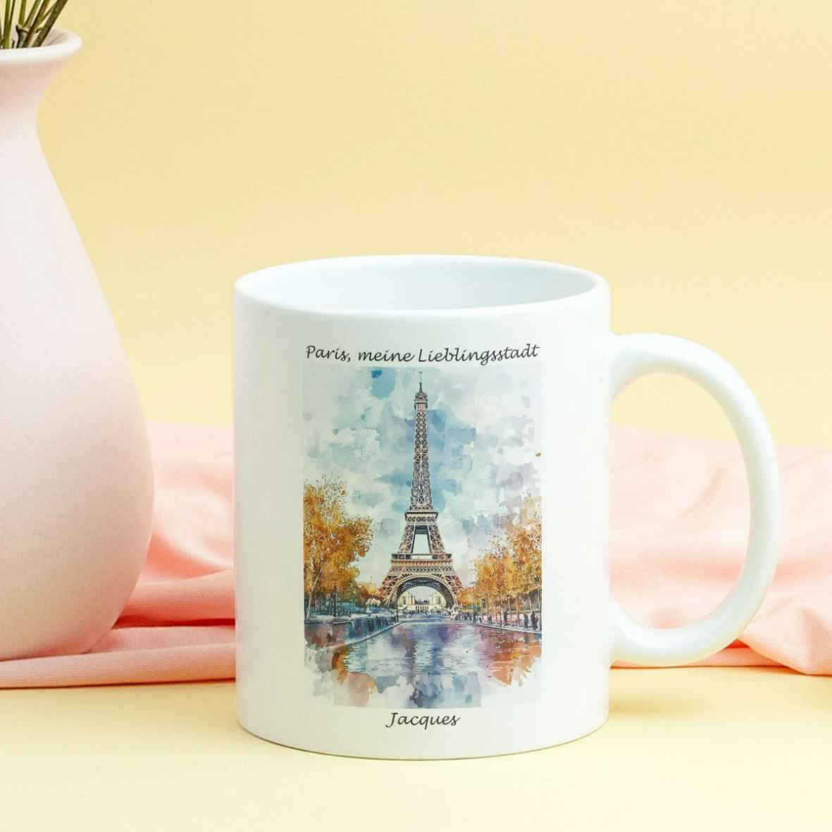 Personalisierte Tasse Paris - meine Lieblingsstadt.