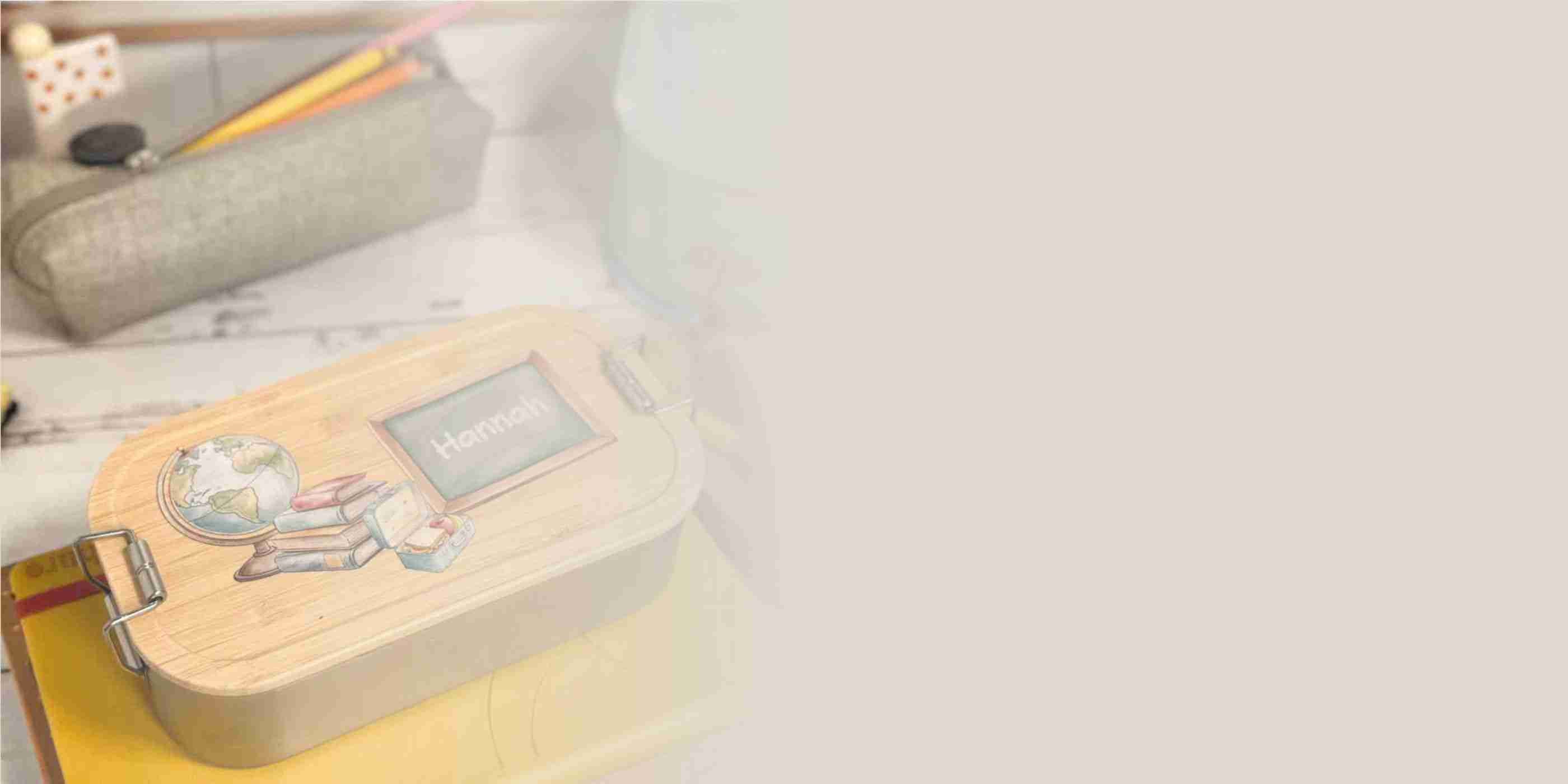 Personalisierte Brotdose Schulmotiv Kinder