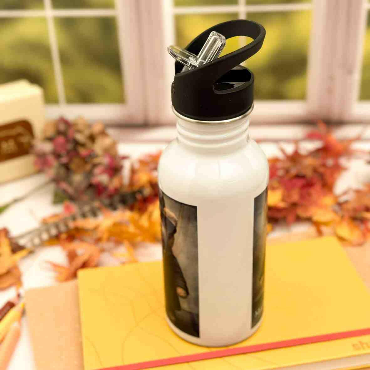 Edelstahl-Trinkflasche Teddybär Detektiv.