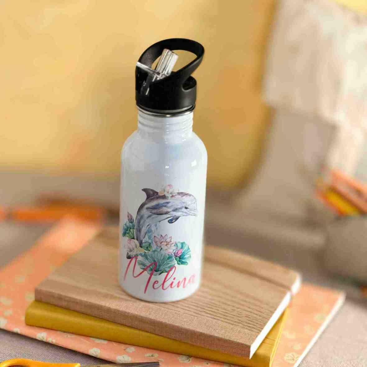 Trinkflasche Edelstahl Delfin – Melina