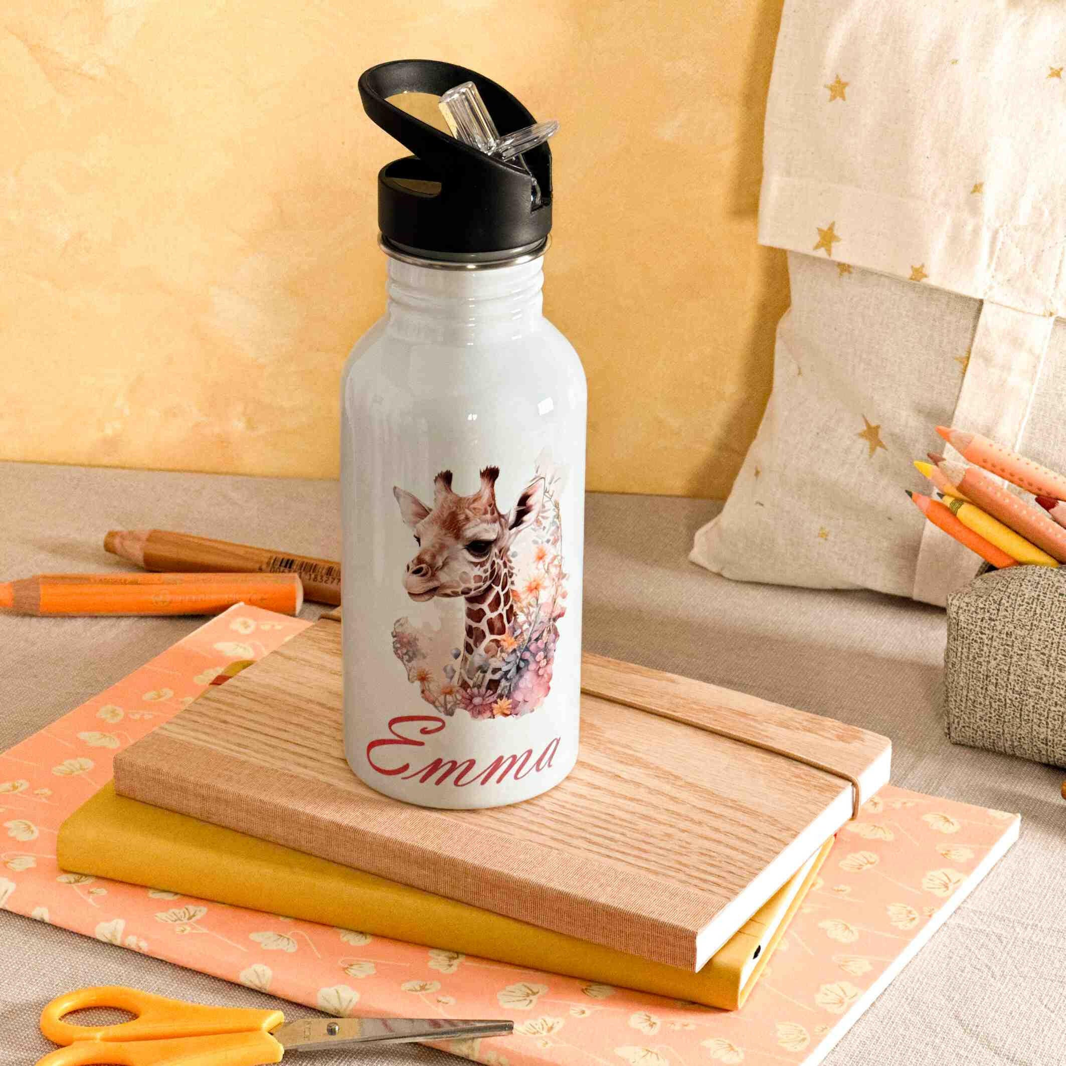 Trinkflasche Edelstahl Giraffe – Sarah