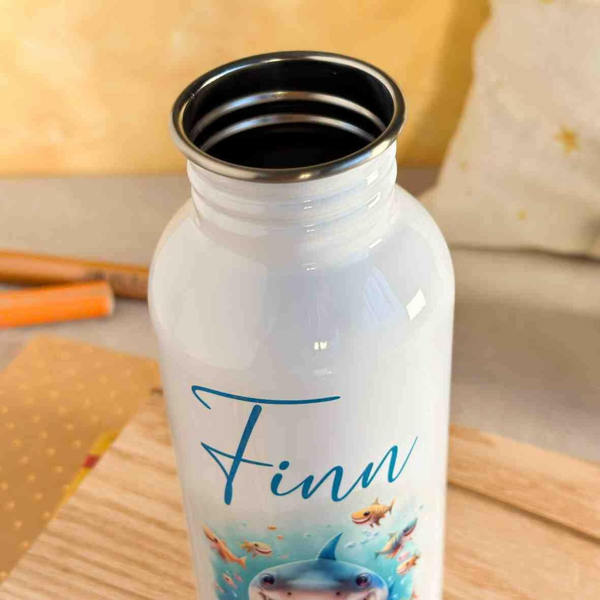 Edelstahl-Trinkflasche Hai.