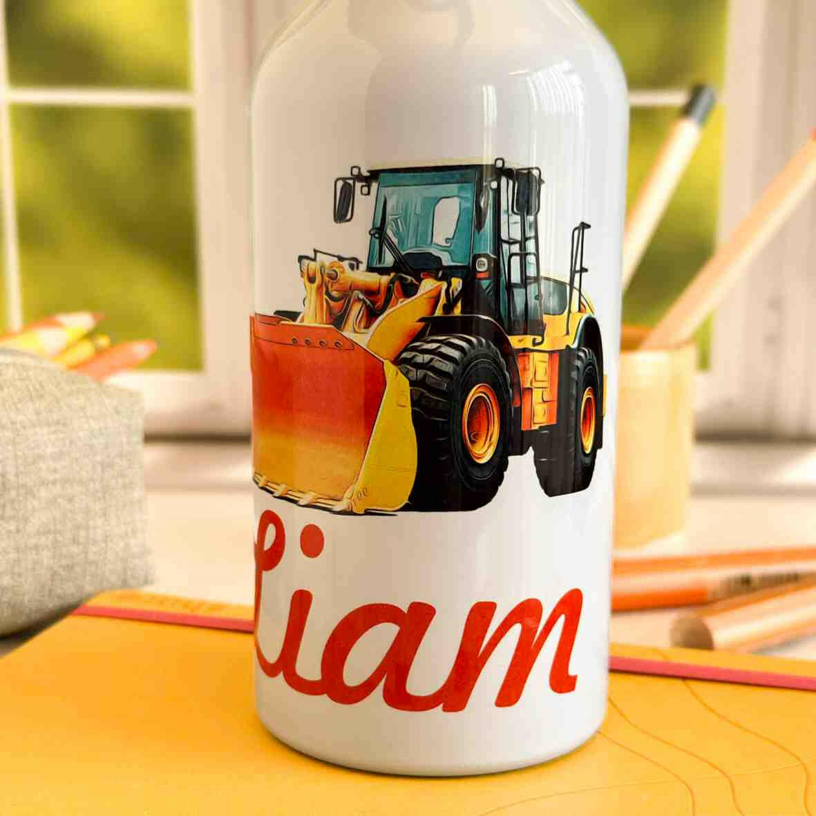 Edelstahl-Trinkflasche Radlader.