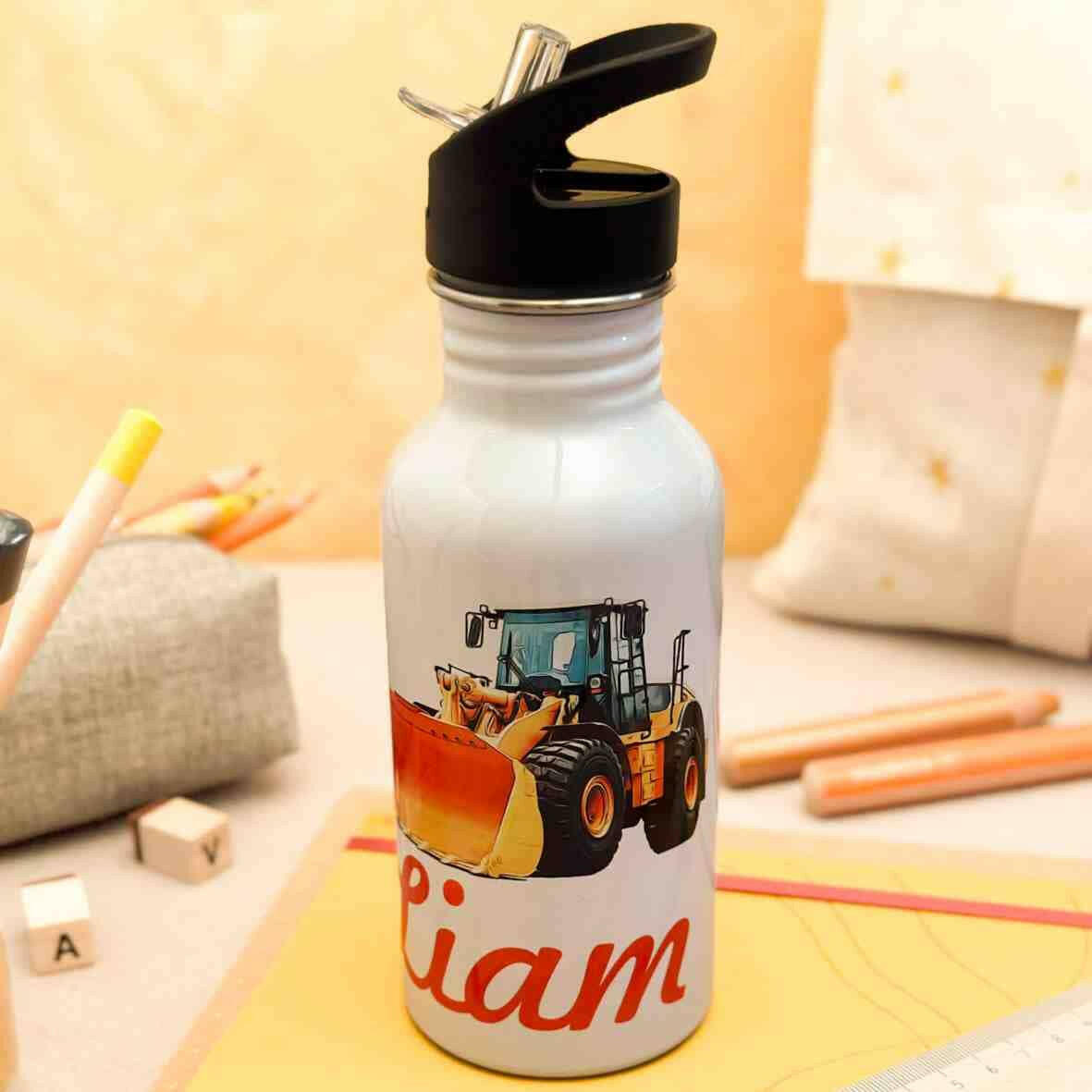 Edelstahl-Trinkflasche Radlader.