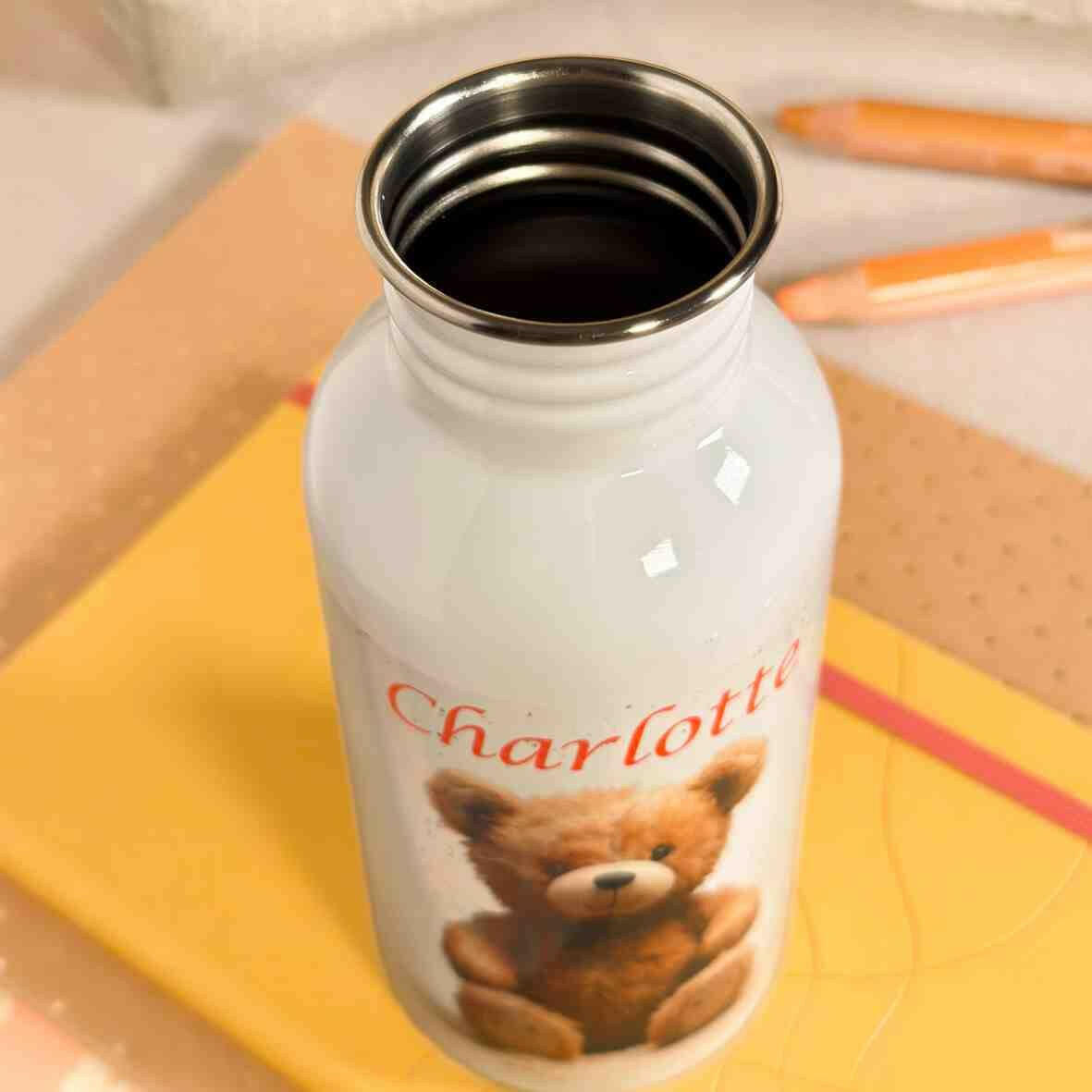 Trinkflasche Edelstahl Bär – Charlotte