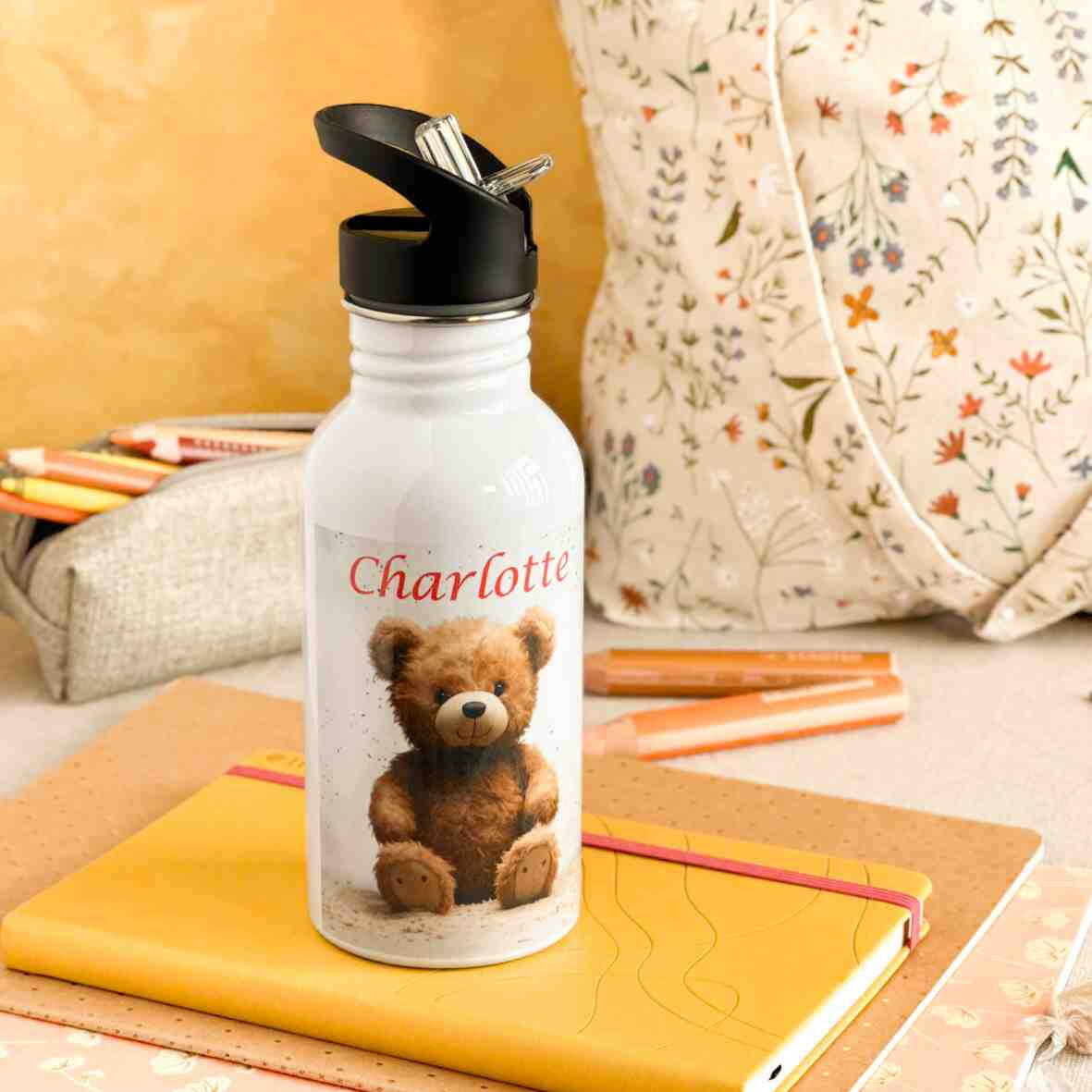 Trinkflasche Edelstahl Bär – Charlotte