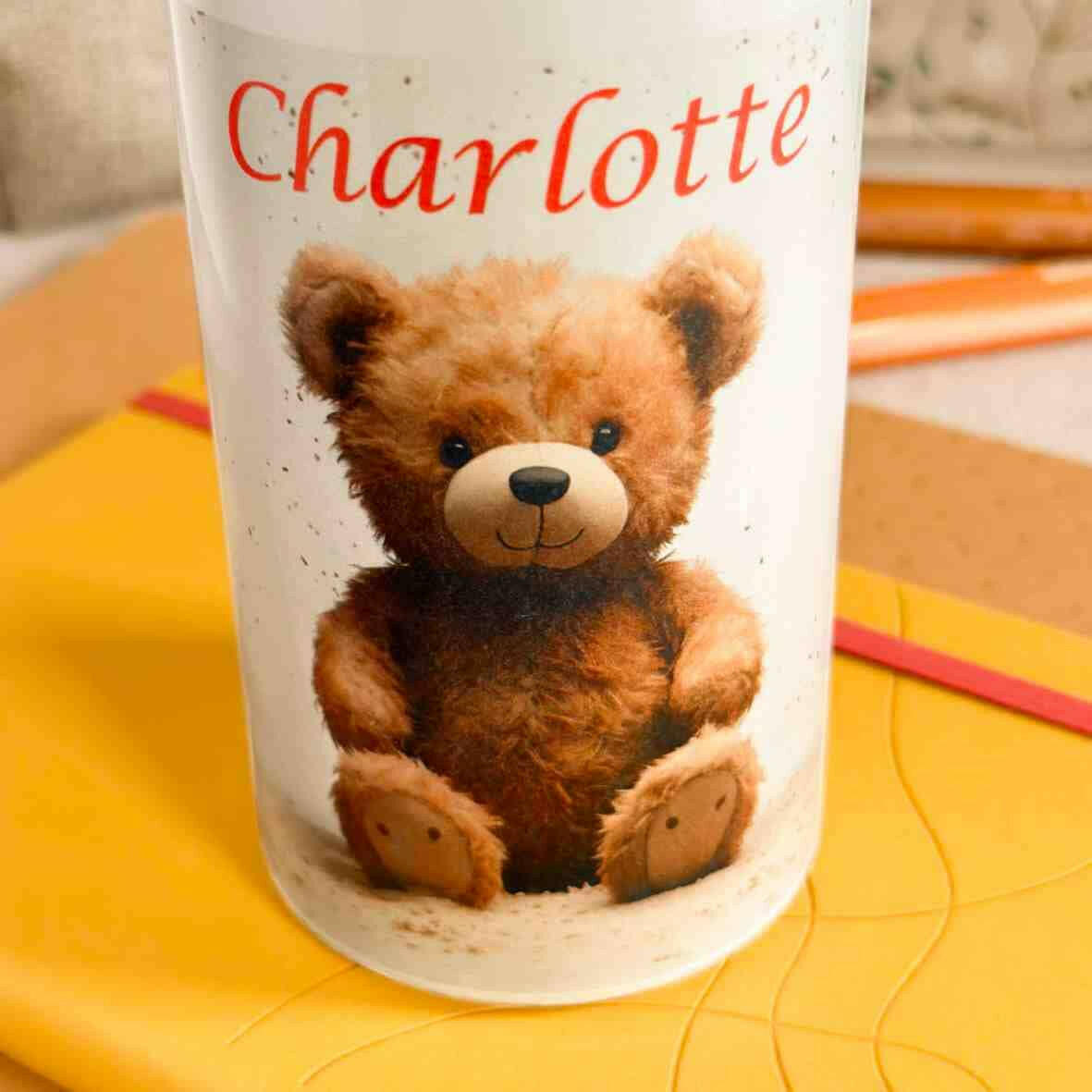 Trinkflasche Edelstahl Bär – Charlotte