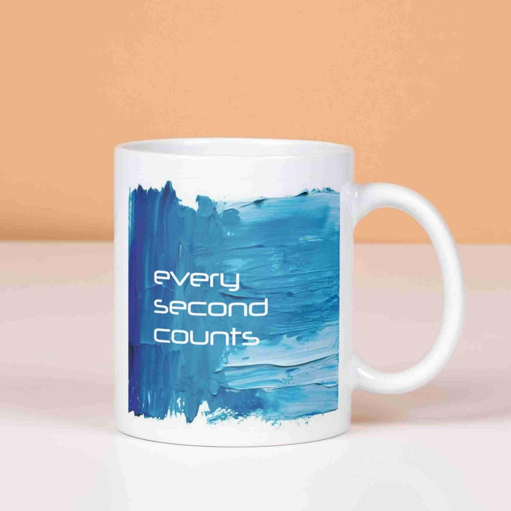 Motivations-Tasse every second counts.