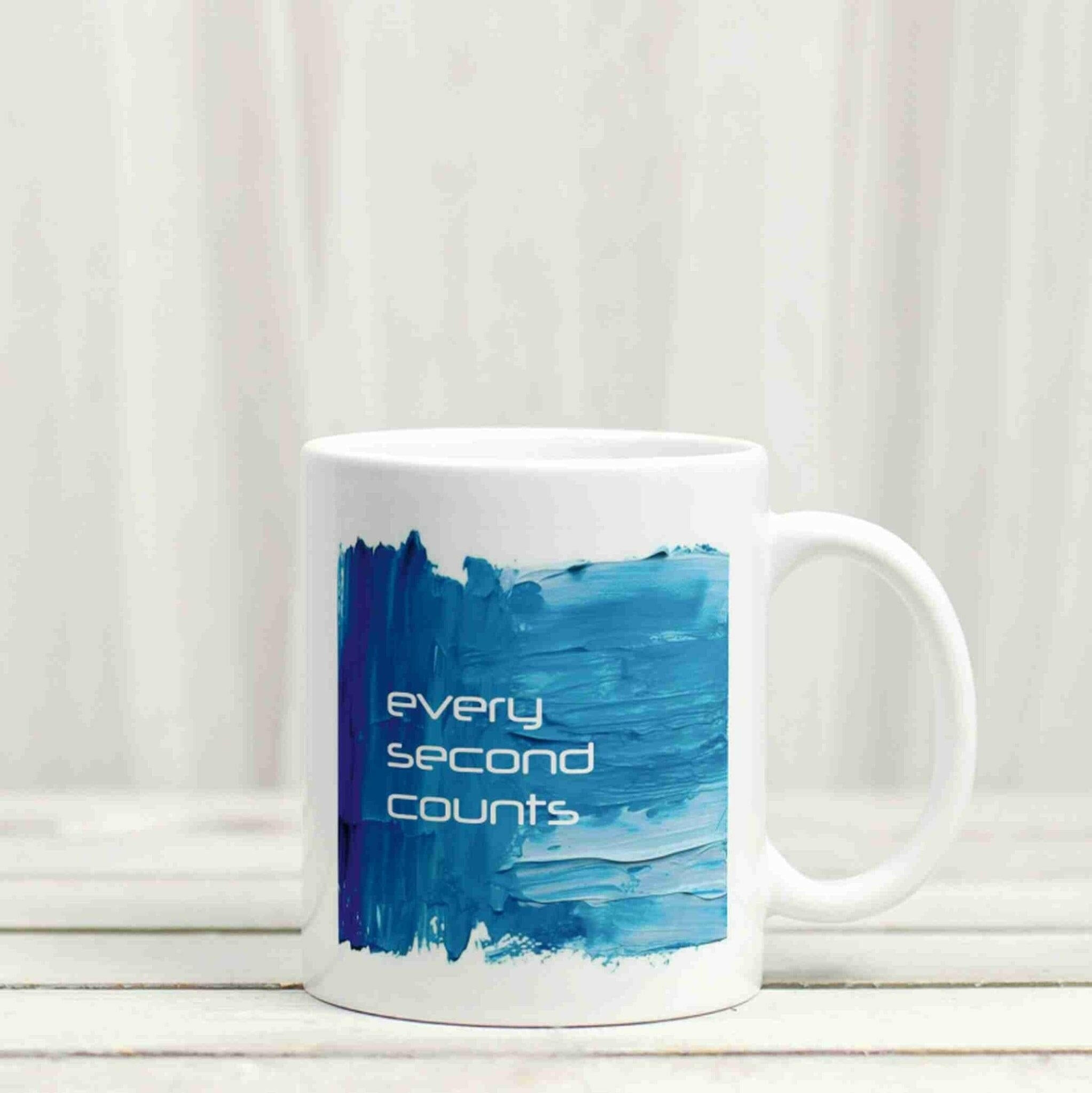 Motivations-Tasse every second counts.