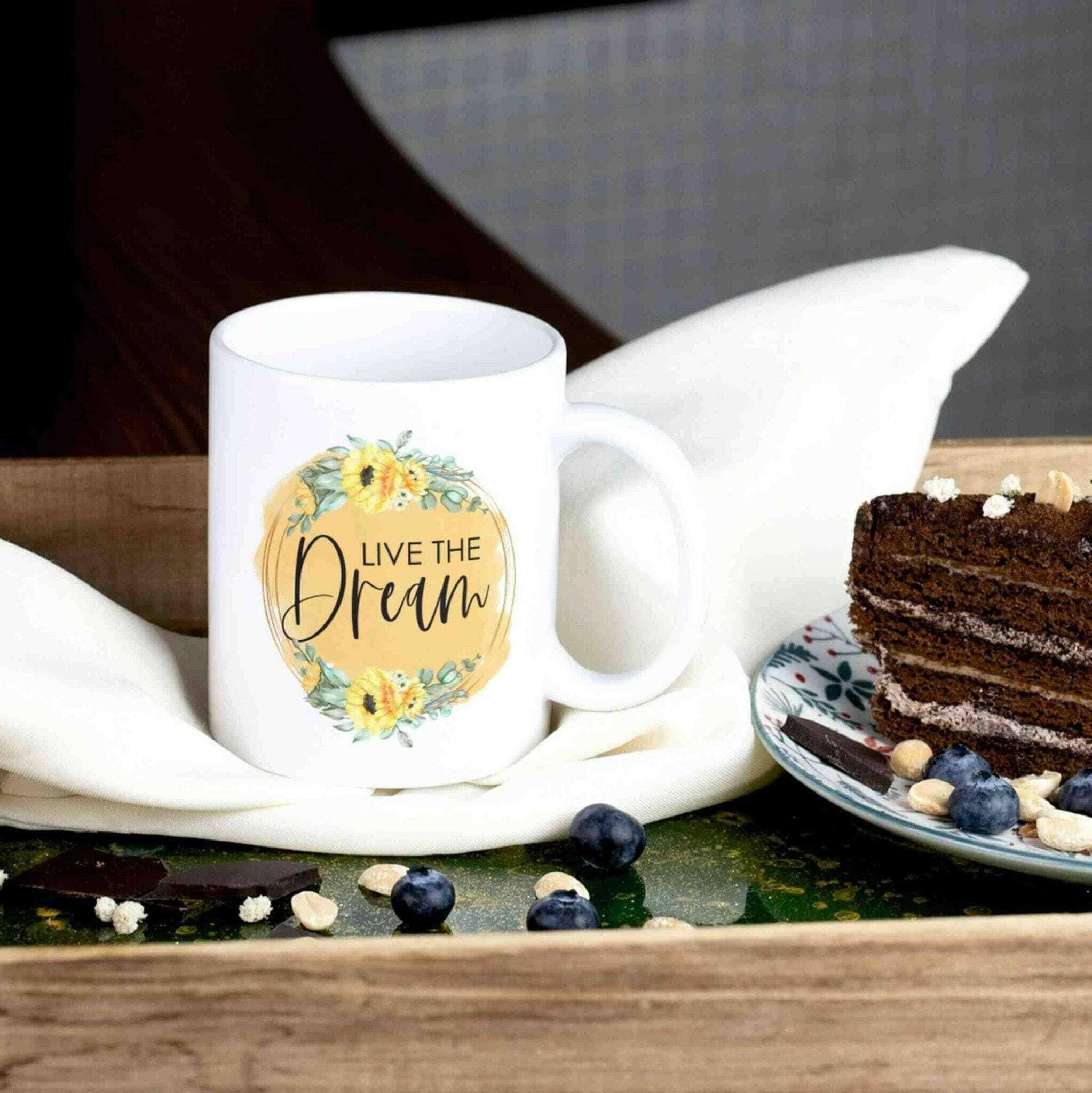 Motivations-Tasse Live The Dream.