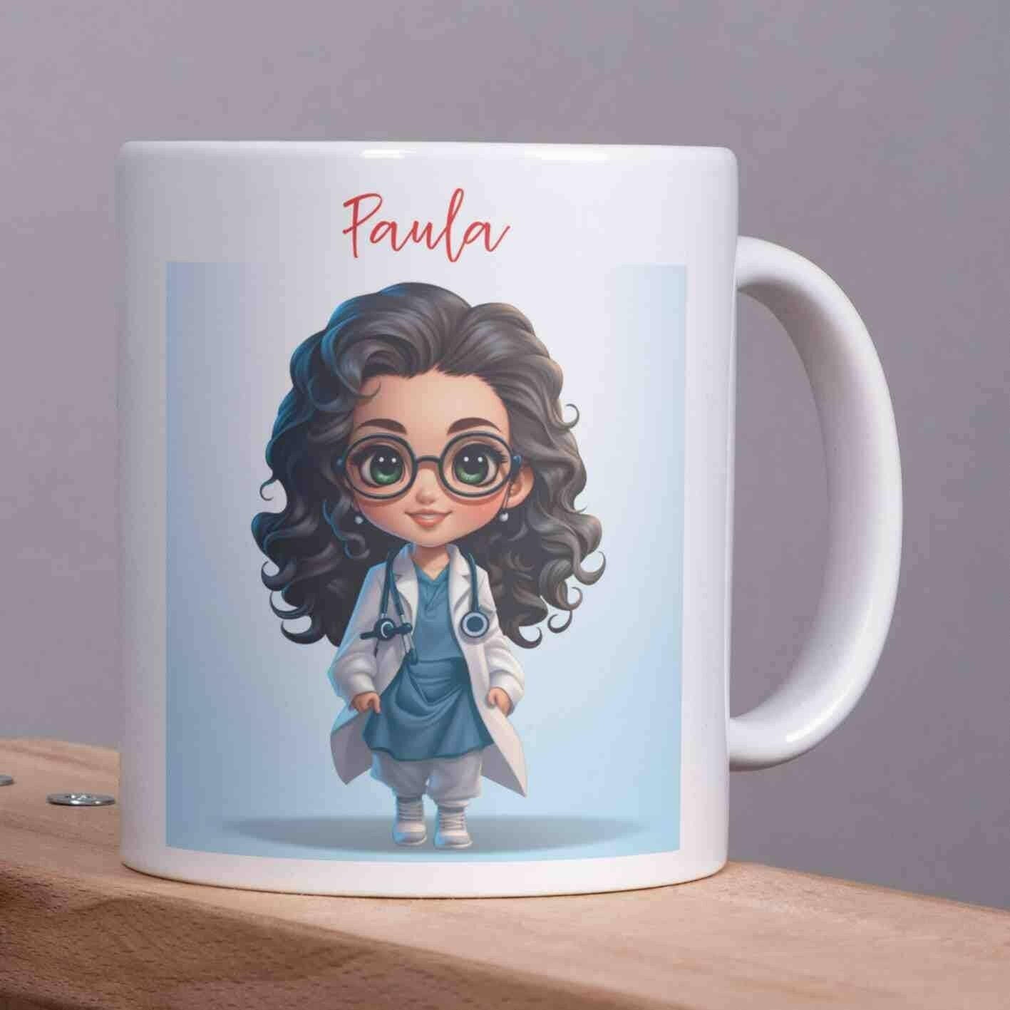 Personalisierte Tasse Ärztin.