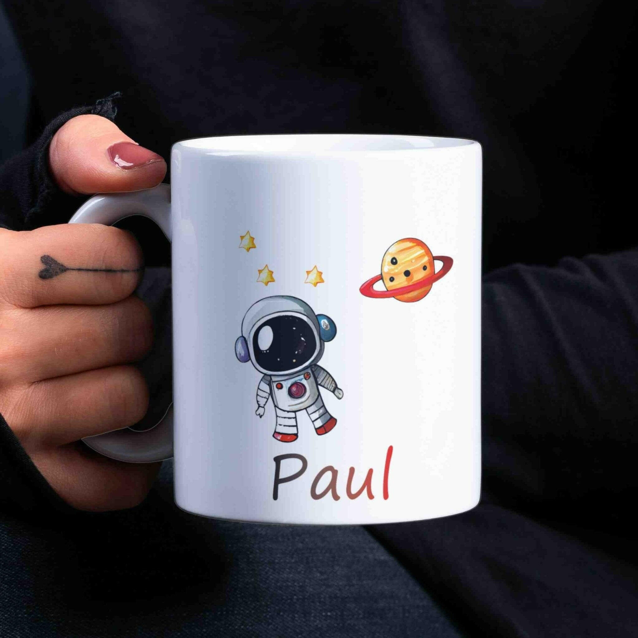 Personalisierte Tasse Astronaut.