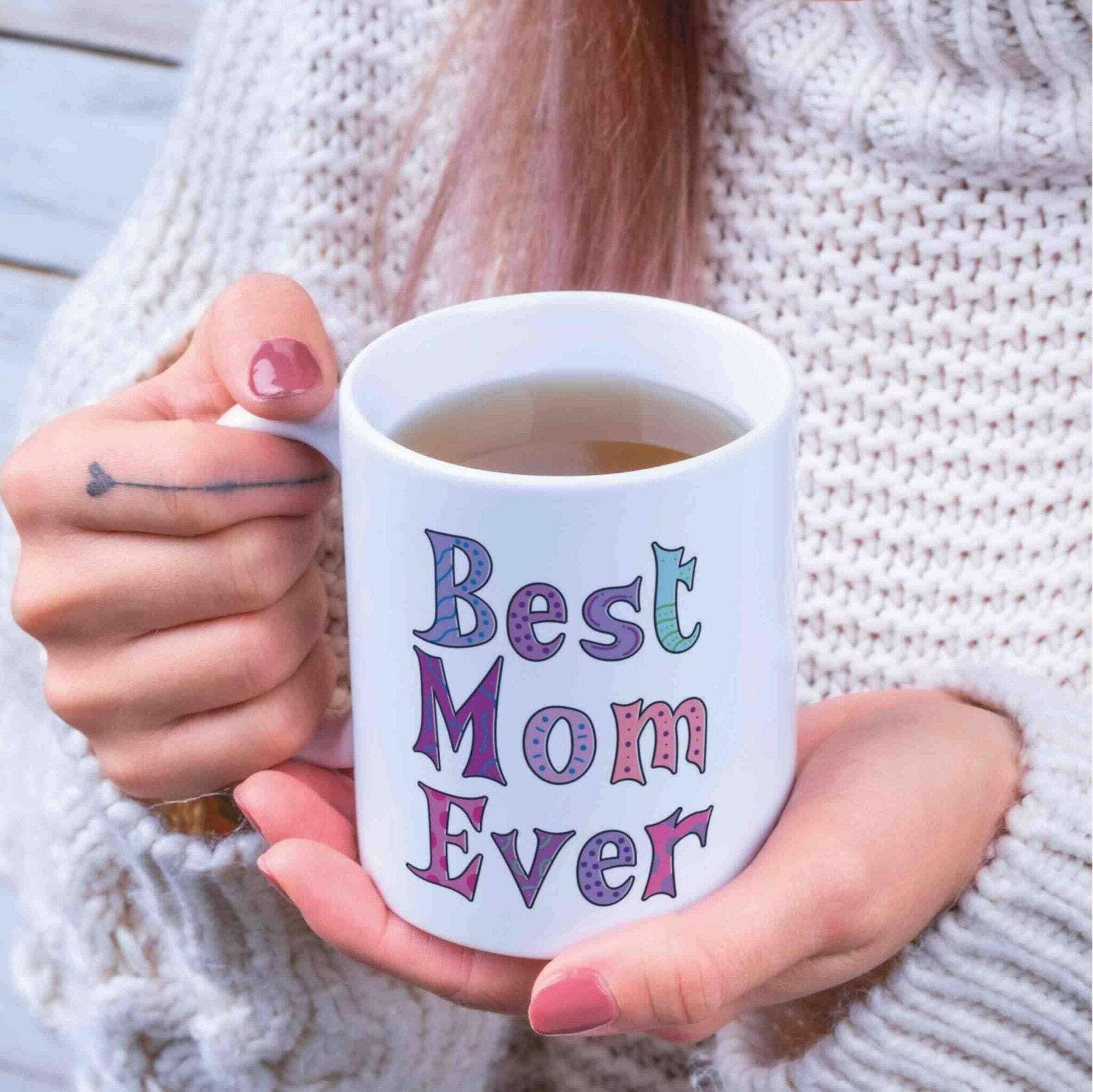 Personalisierte Tasse Best Mom Ever.