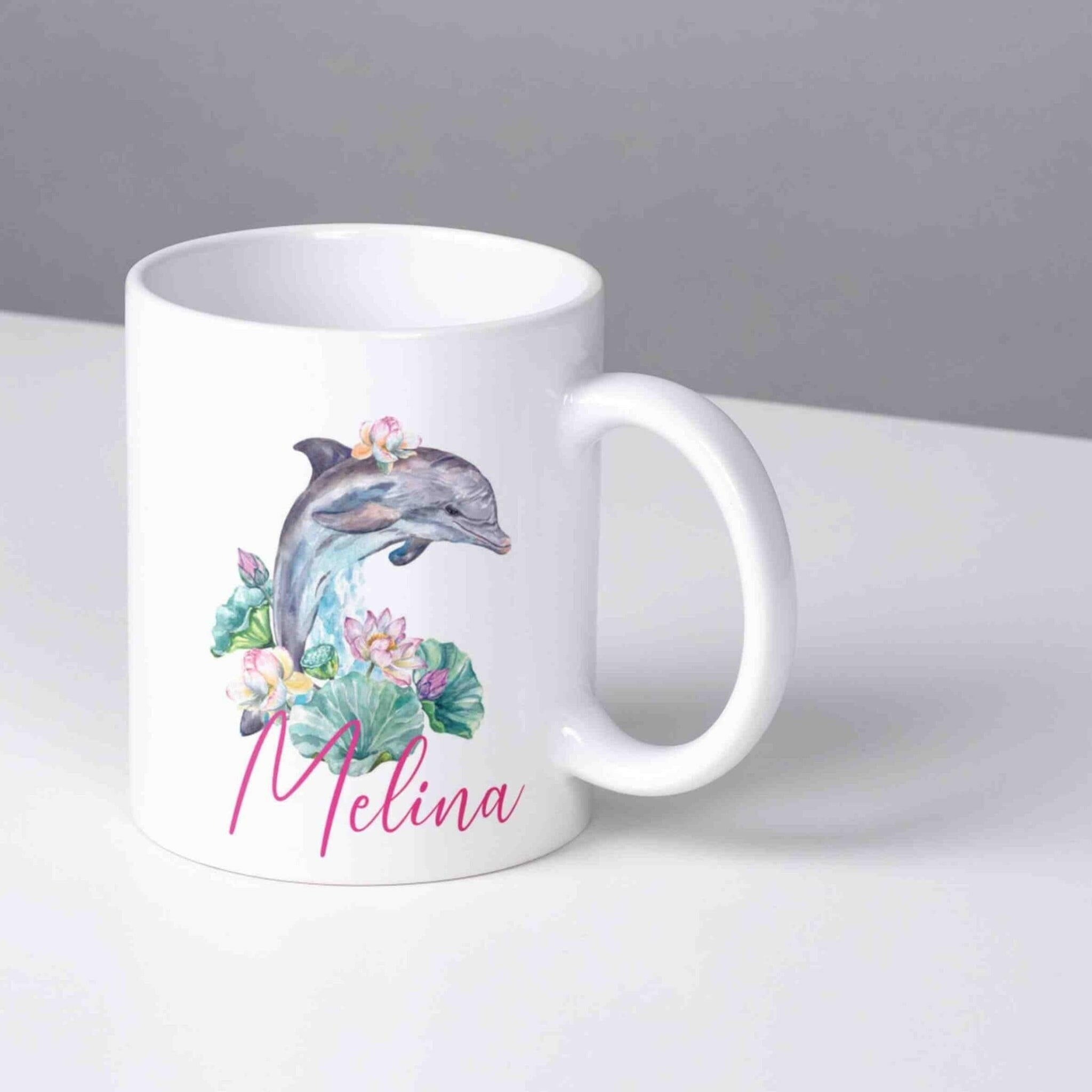 Personalisierte Tasse Delfin.