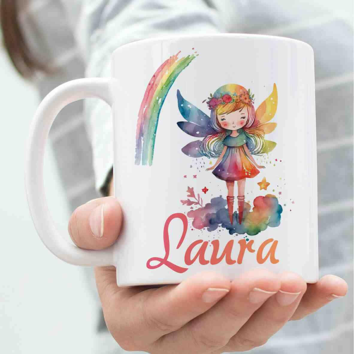 Personalisierte Tasse Engel.