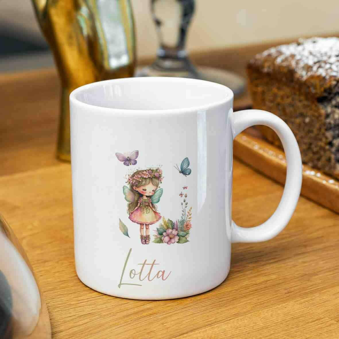 Personalisierte Tasse Fee.