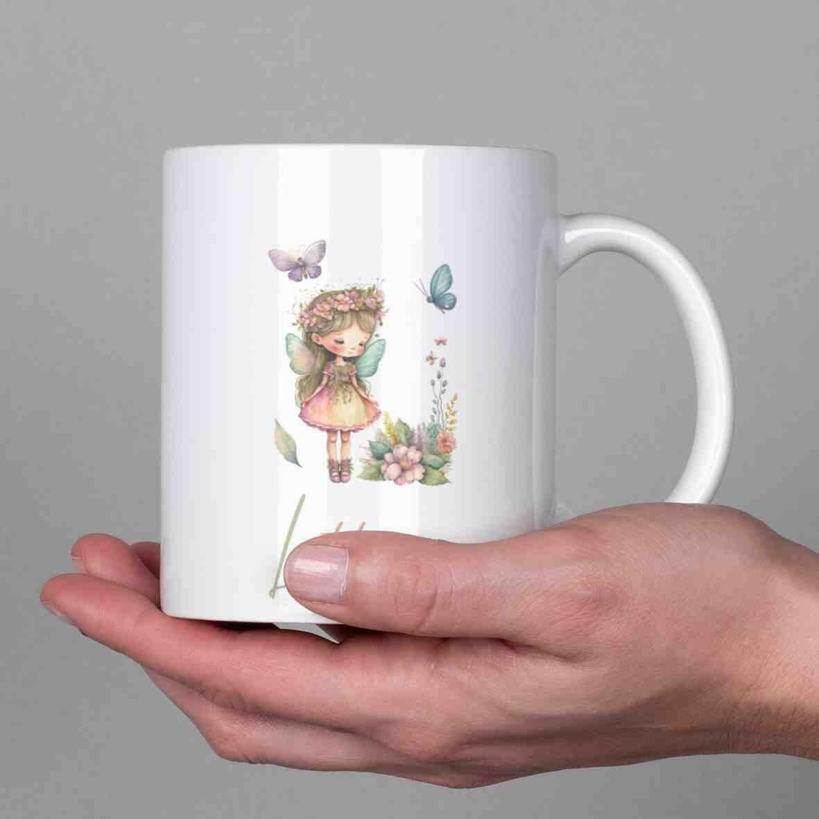 Personalisierte Tasse Fee.