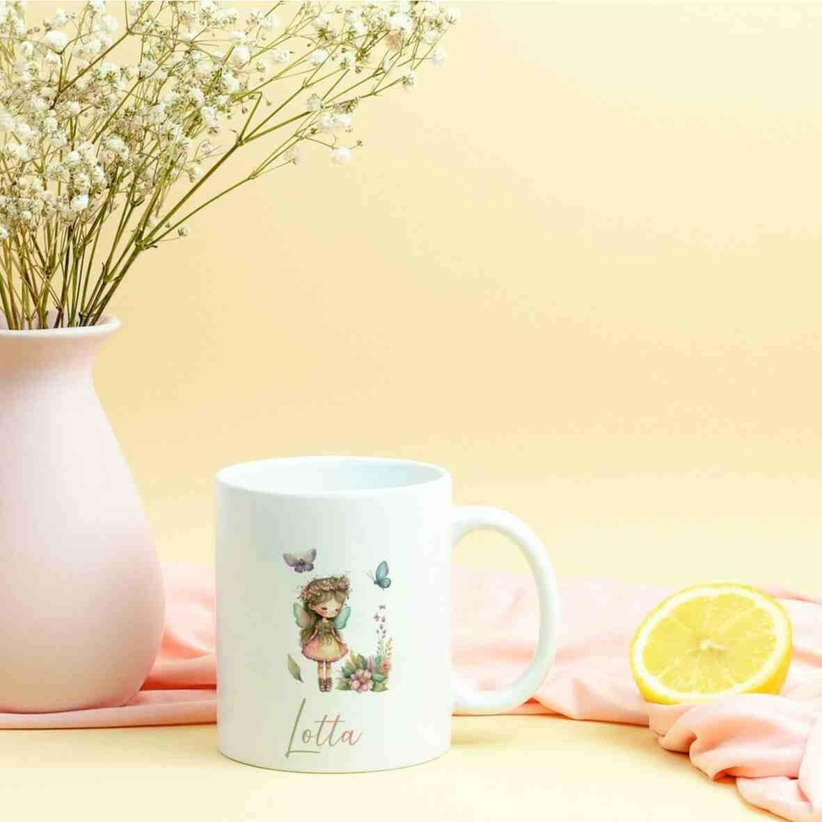 Personalisierte Tasse Fee.