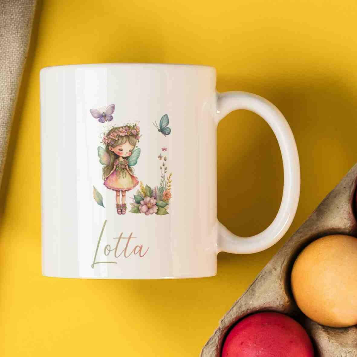 Personalisierte Tasse Fee.