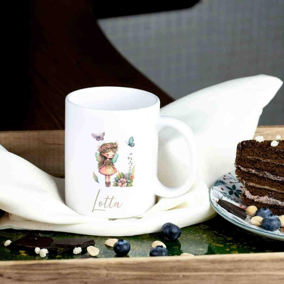 Personalisierte Tasse Fee.