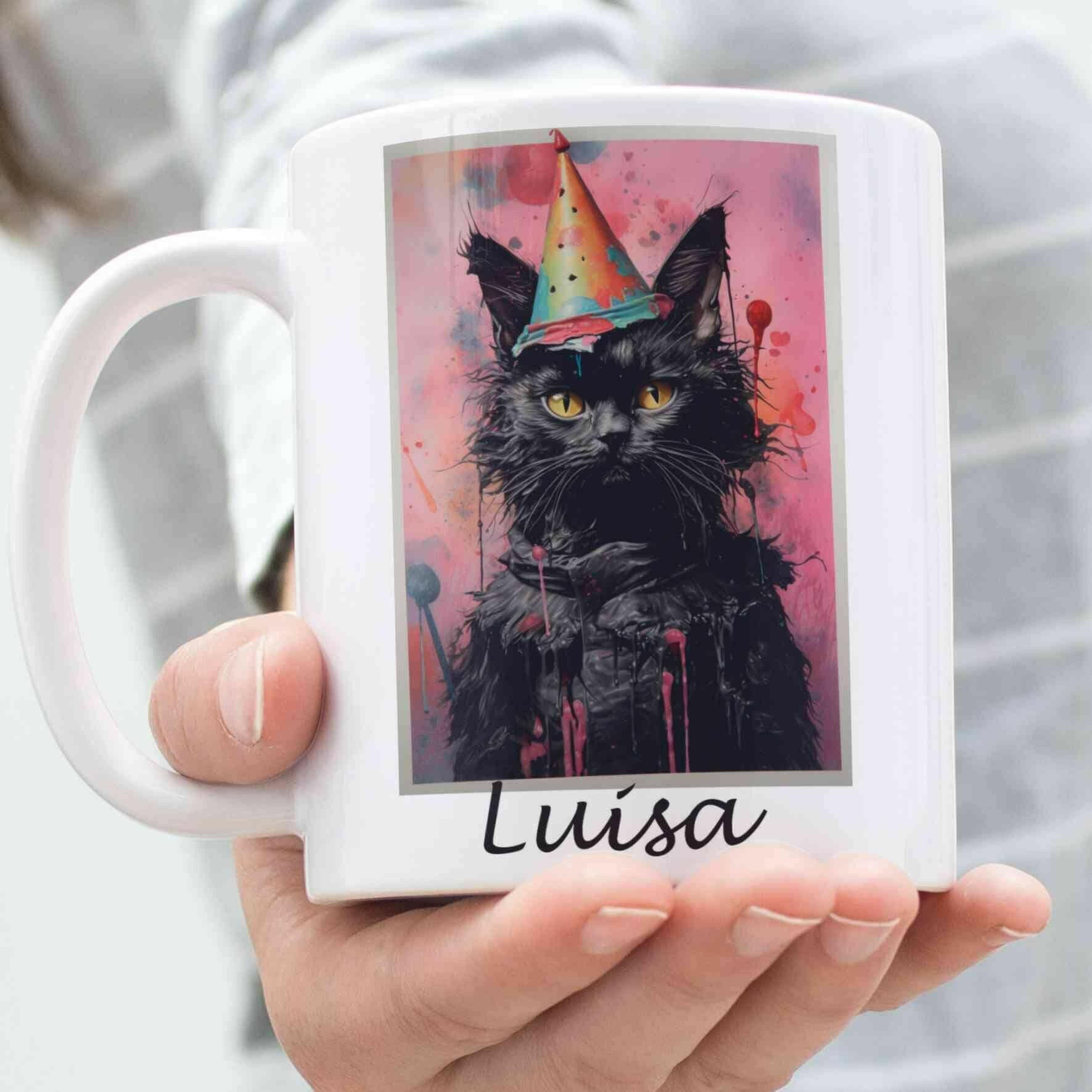 Personalisierte Tasse grumpy Cat.
