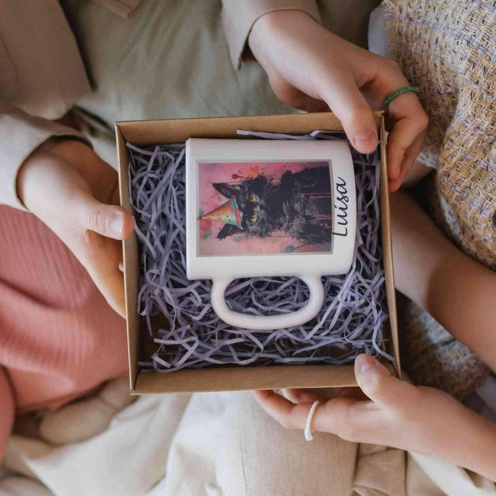 Personalisierte Tasse grumpy Cat.