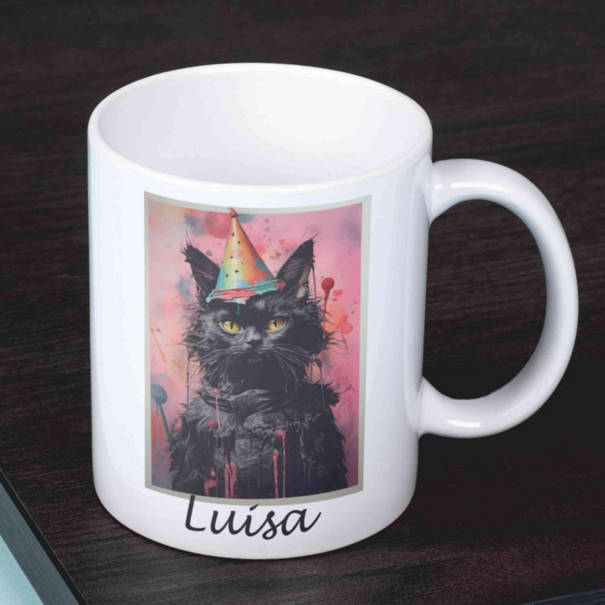 Personalisierte Tasse grumpy Cat.