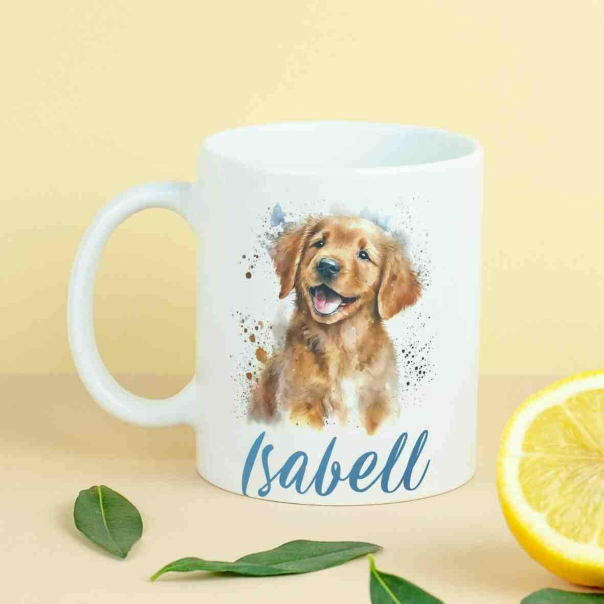 Personalisierte Tasse Hund.