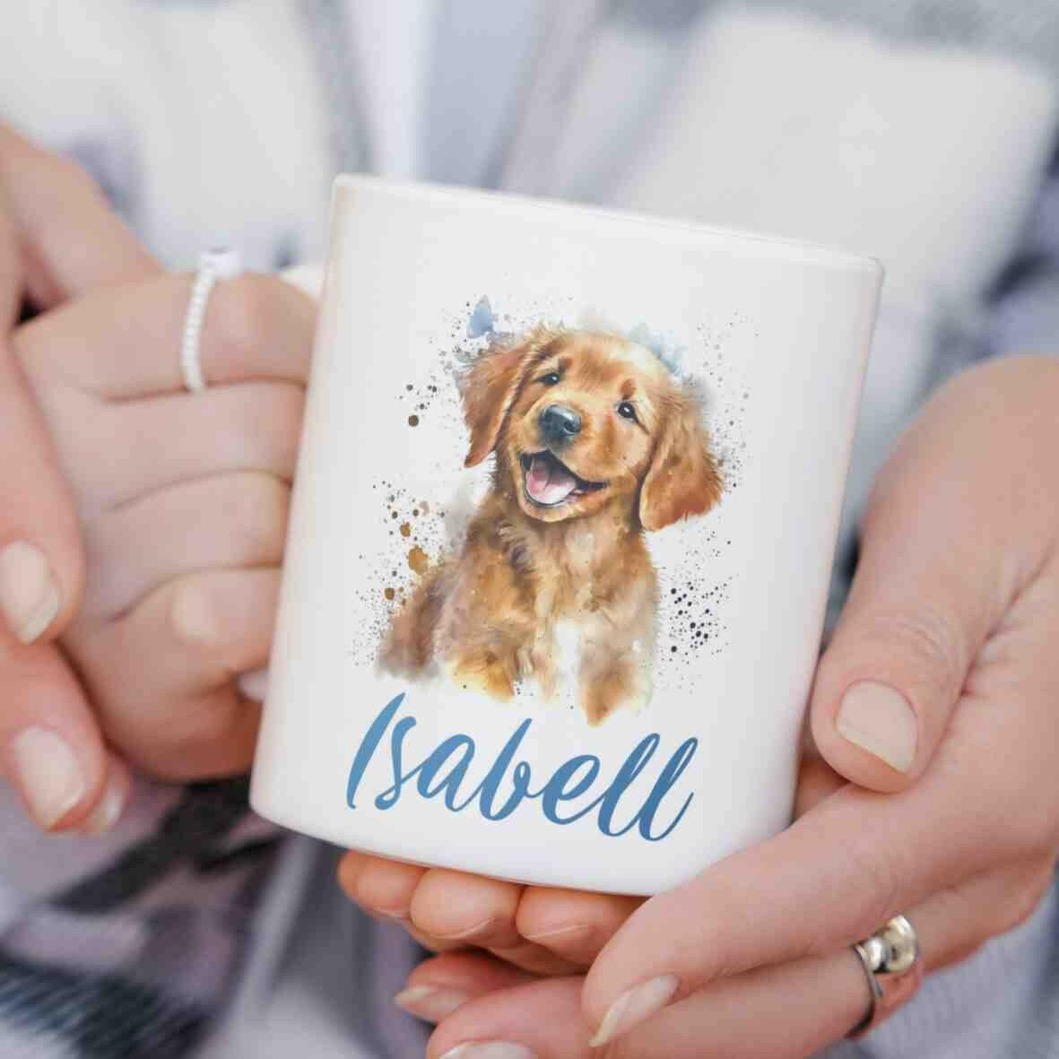 Personalisierte Tasse Hund.