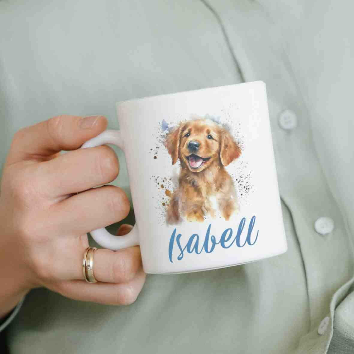 Personalisierte Tasse Hund.
