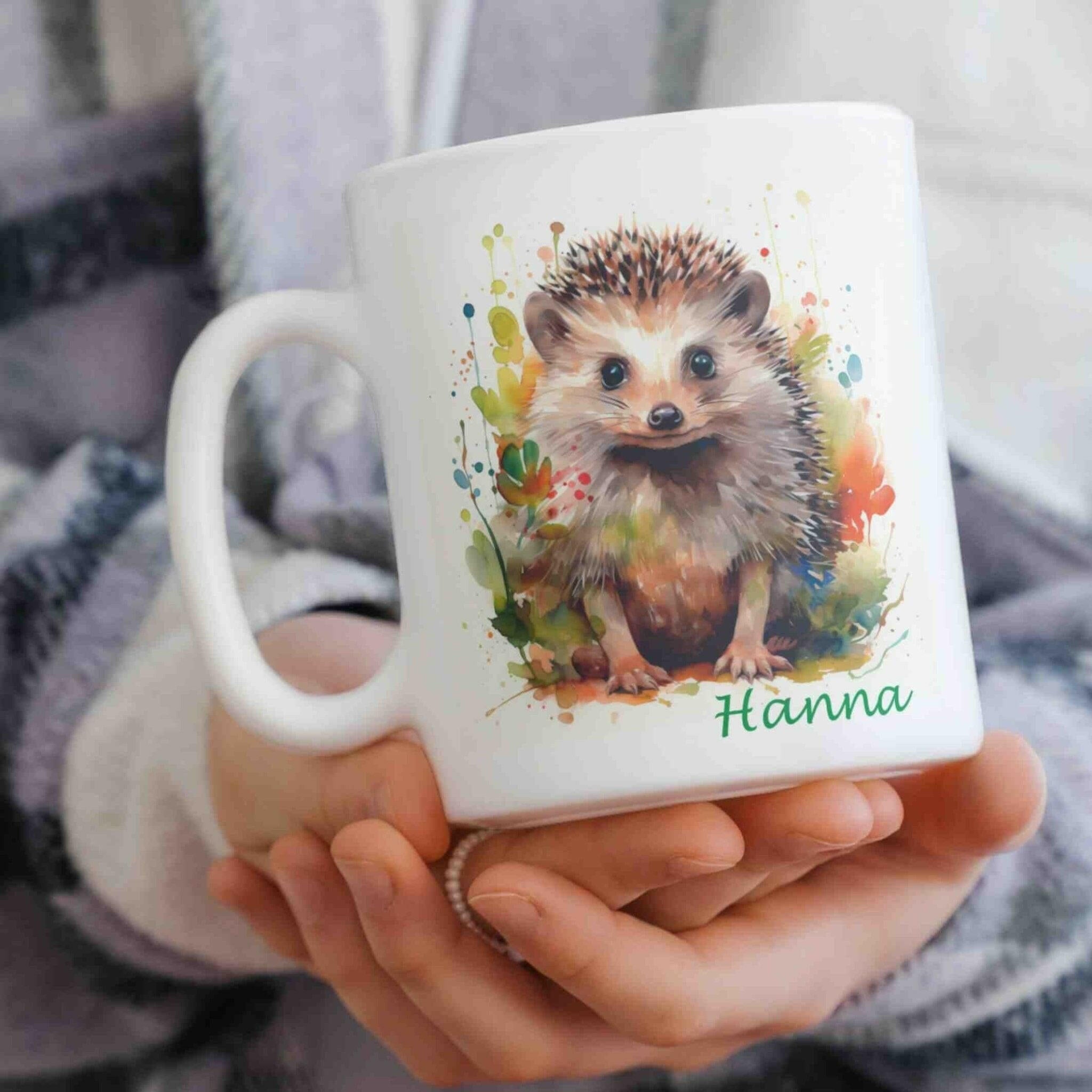 Personalisierte Tasse Igel.