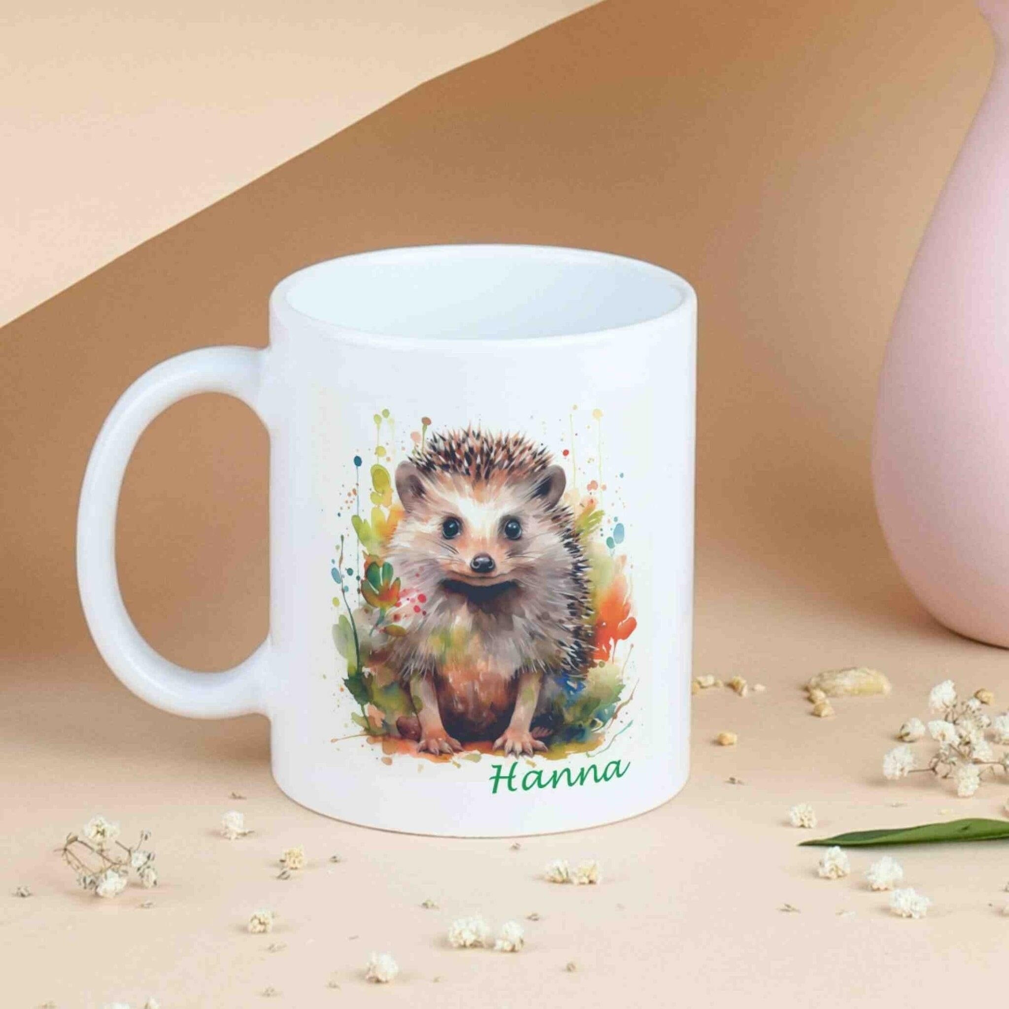 Personalisierte Tasse Igel.