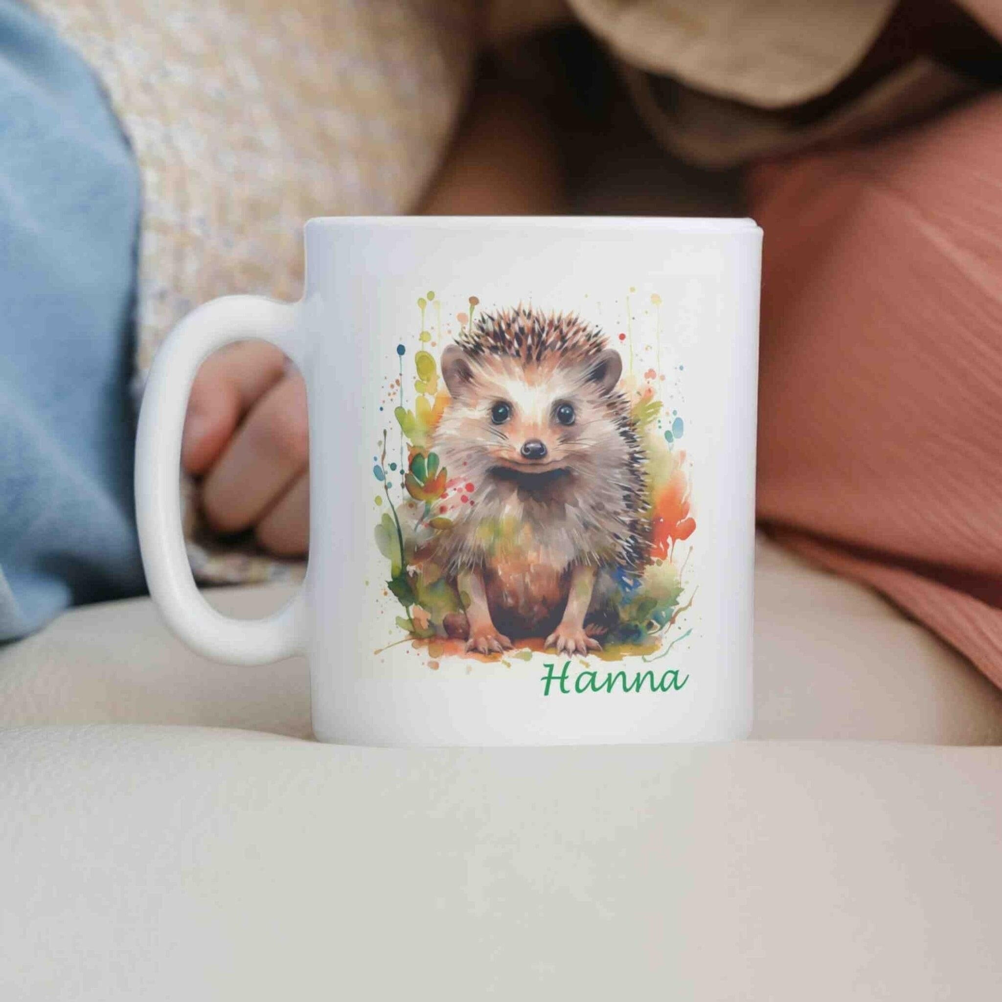 Personalisierte Tasse Igel.
