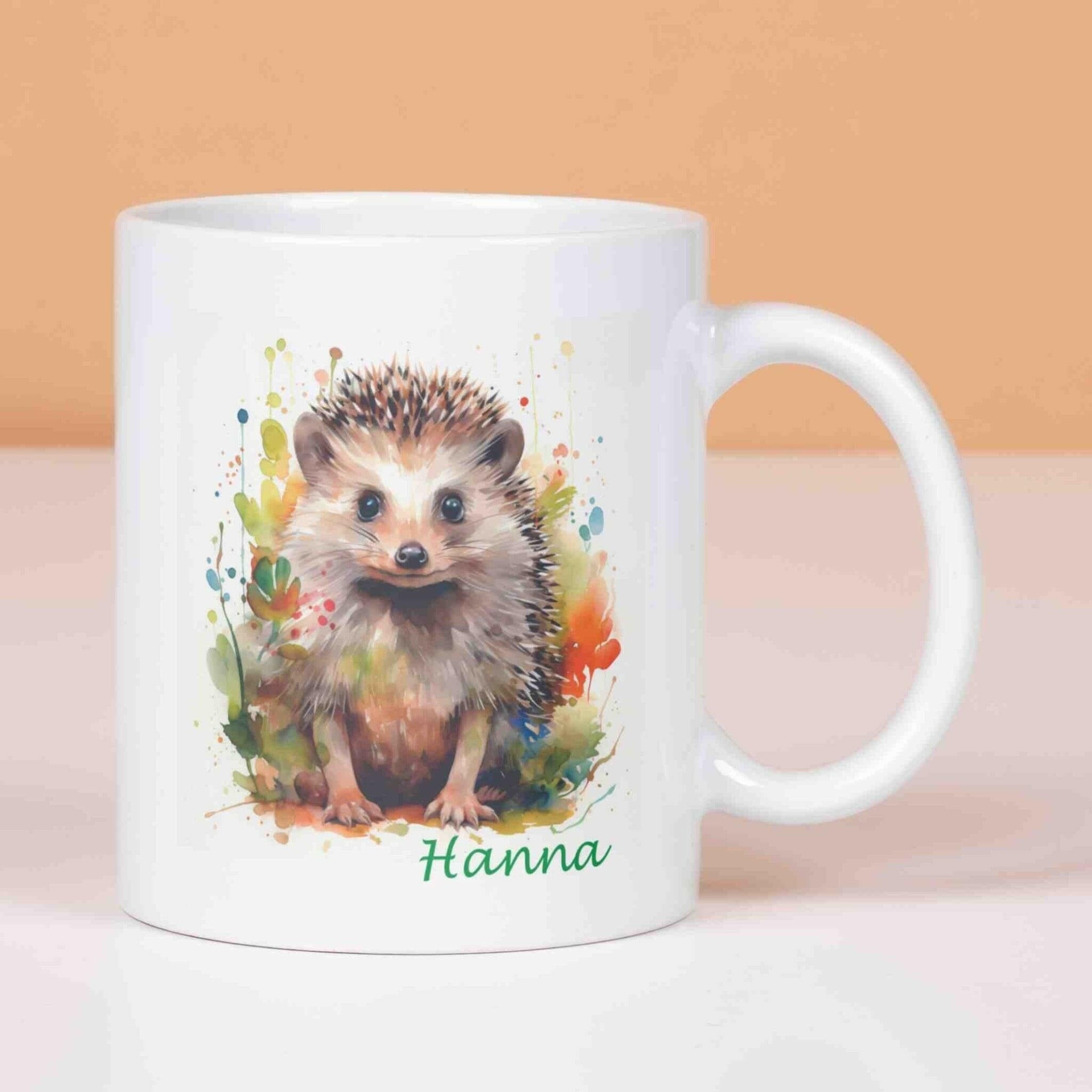Personalisierte Tasse Igel.
