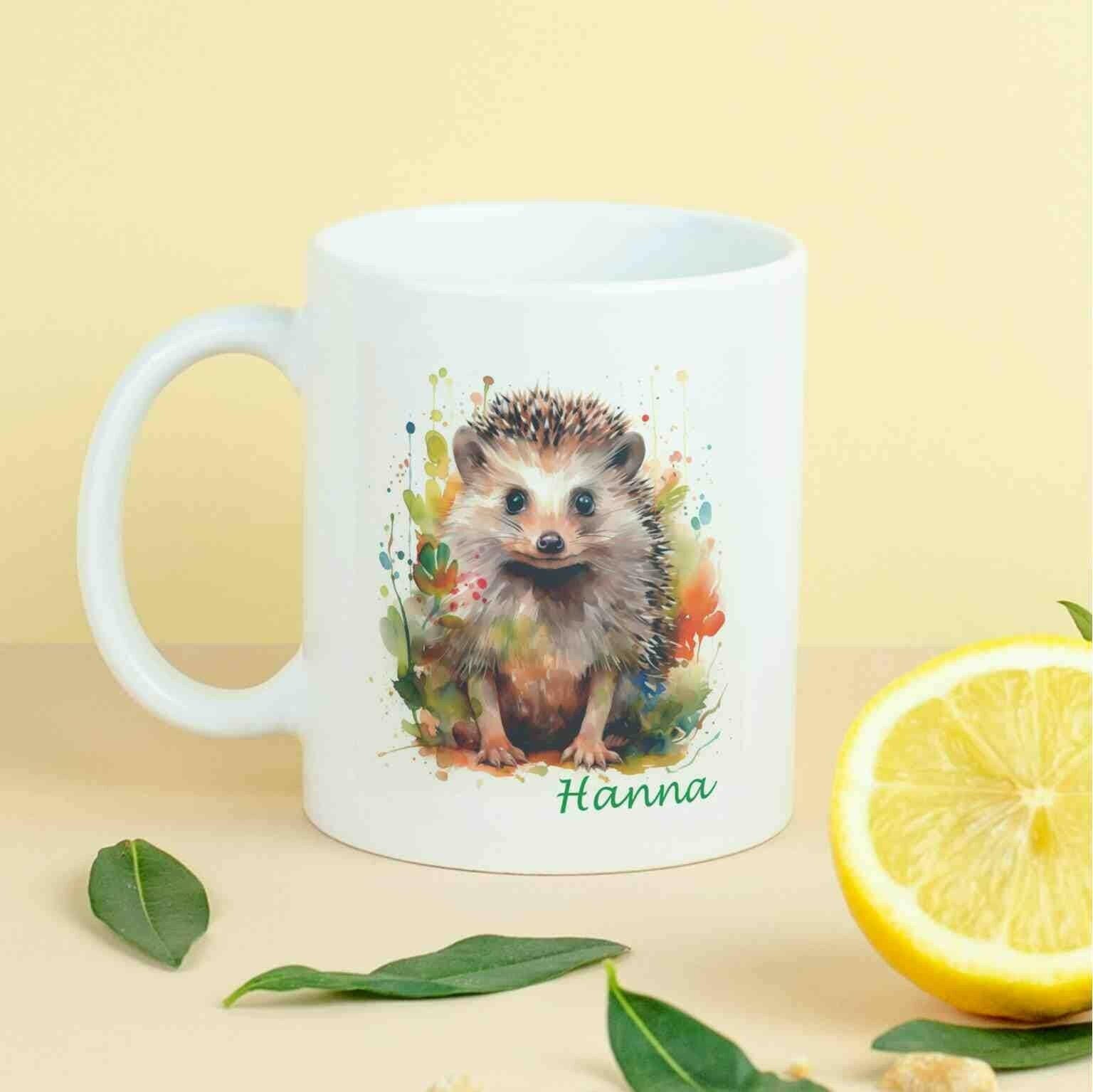 Personalisierte Tasse Igel.