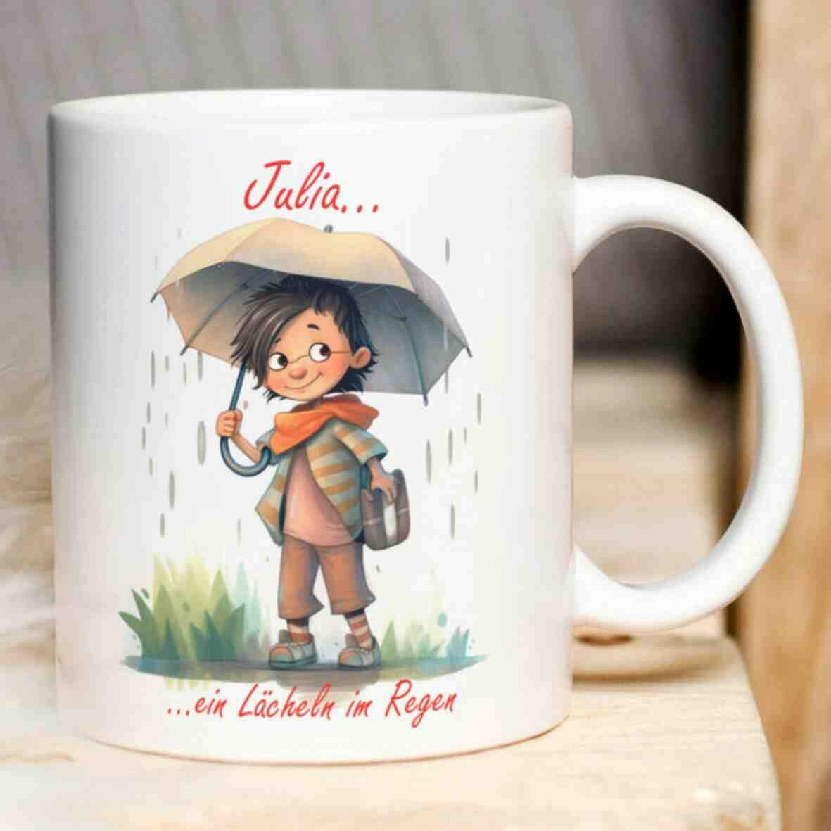 Personalisierte Tasse In the Rain.
