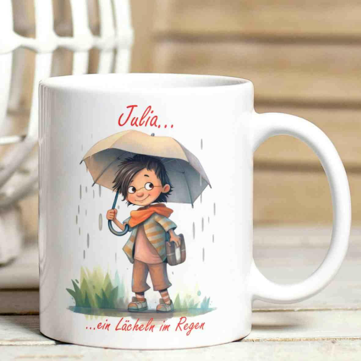 Personalisierte Tasse In the Rain.
