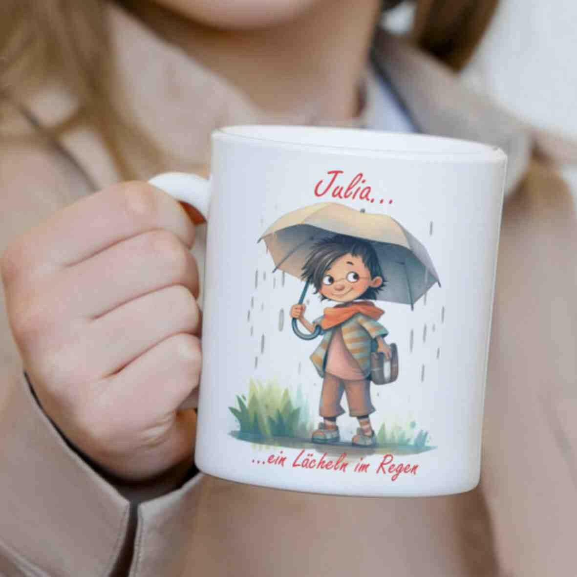Personalisierte Tasse In the Rain.