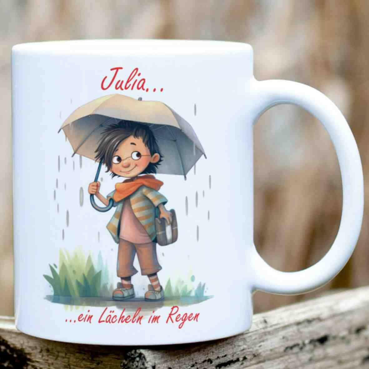Personalisierte Tasse In the Rain.