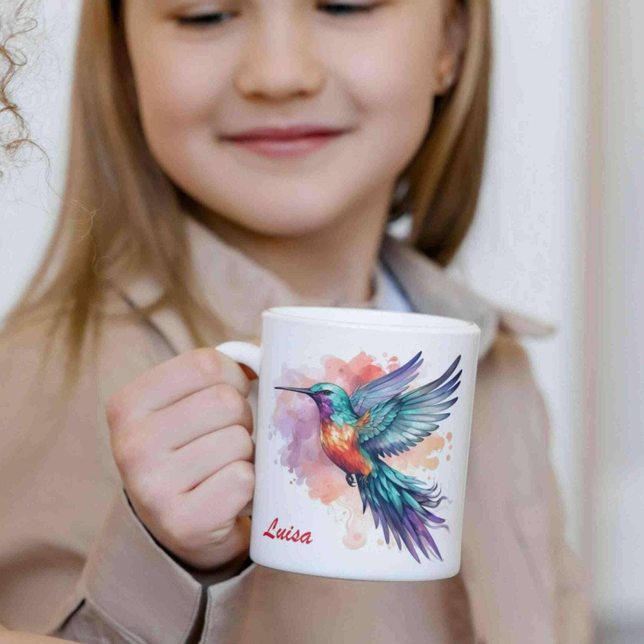 Personalisierte Tasse Kolibri.