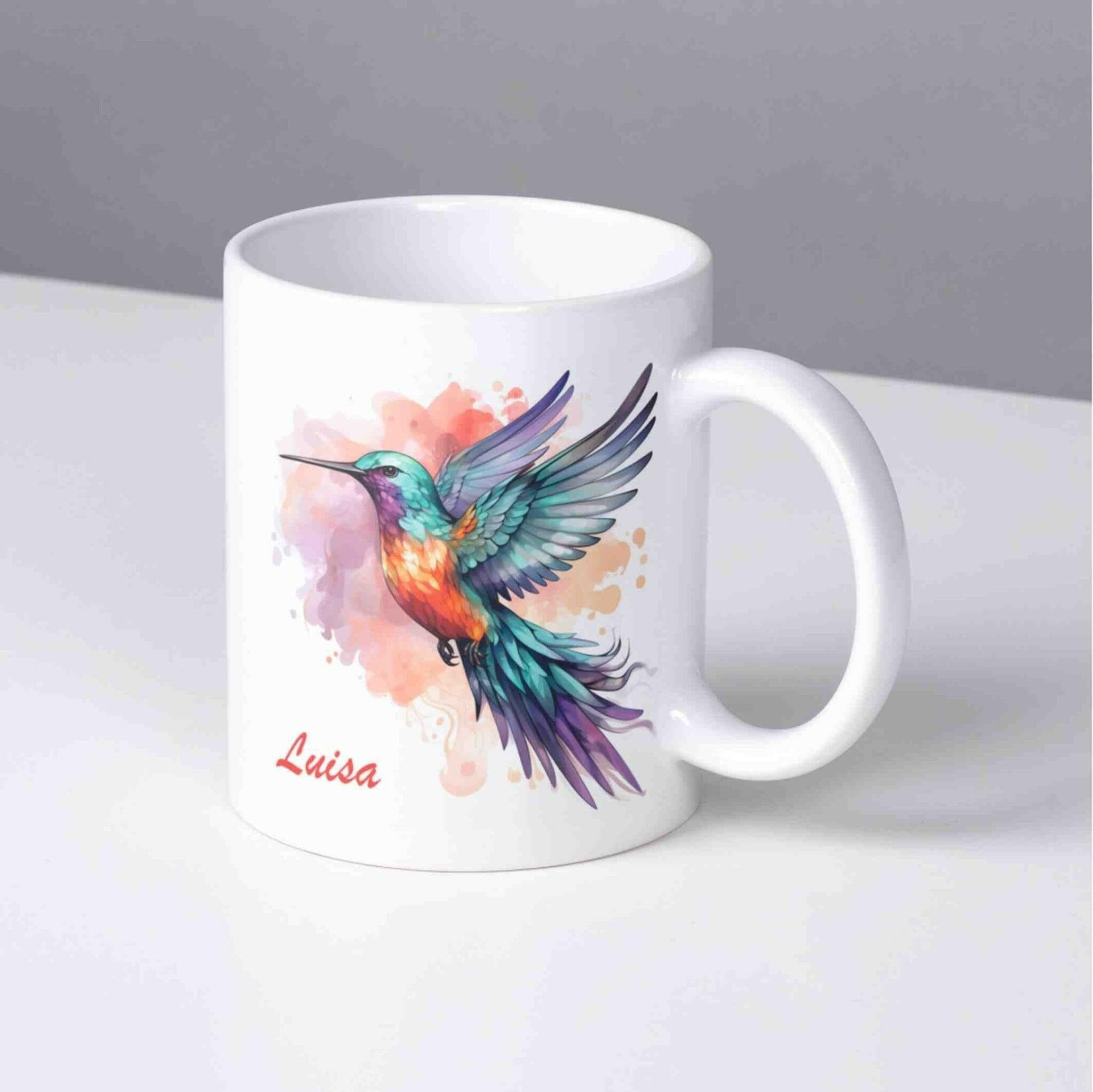 Personalisierte Tasse Kolibri.