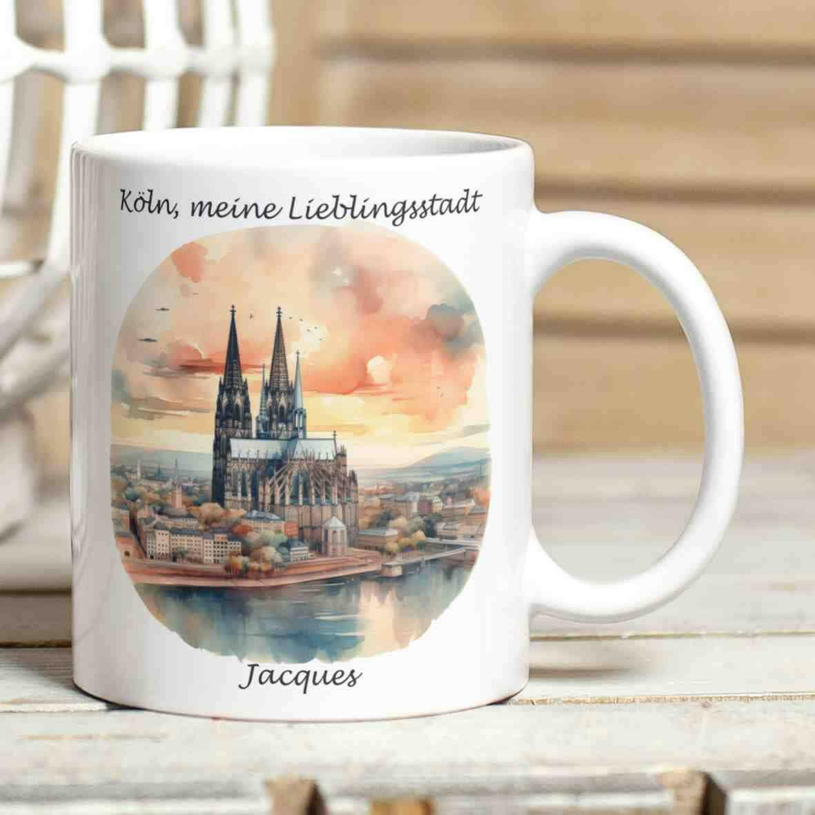 Personalisierte Tasse Köln - meine Lieblingsstadt.